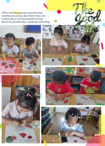 美术：圆圆的西瓜